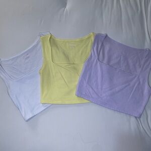 Women's Crop Tops - Pastel Collection